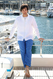 MEN WHITE ZIPPER JACKET