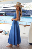 THE ROYAL BLUE SOFIA BUSTIER DRESS