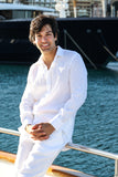 WHITE LINEN CHEMISE
