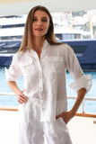 THE WHITE LINEN CHEMISE