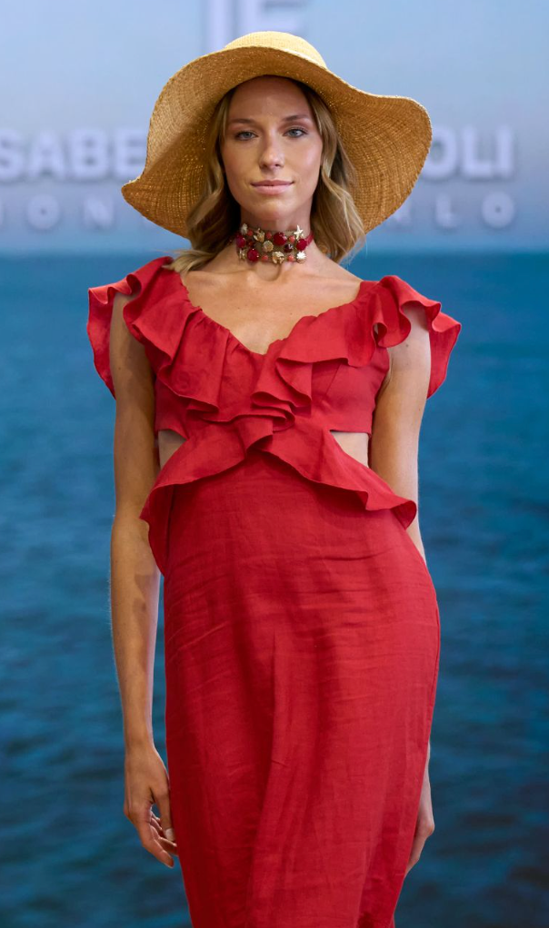 THE RED POSITANO BELT
