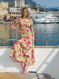 THE FLOUNCED SKIRT PINK TAORMINA