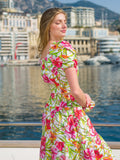THE FLOUNCED SKIRT PINK TAORMINA