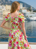 THE FLOUNCED SKIRT PINK TAORMINA