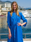 THE GRACE LONG DRESS ROYAL BLUE