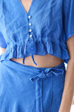 THE ROYAL BLUE CROP TOP