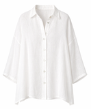 THE LINEN QUATER LENGTH CHEMISE