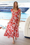 THE ST BARTHS RED GIGI DRESS