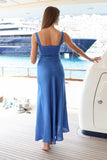 THE ROYAL BLUE BUSTIER TOP