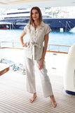 THE BEIGE SHORT SLEEVE BLOUSE