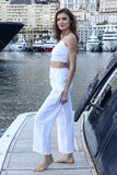 THE WHITE CAPRI PANTS